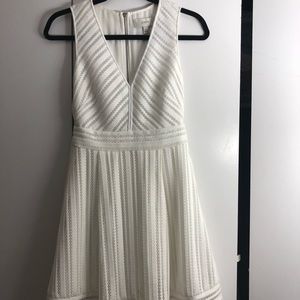 Jcrew white v neck dresss